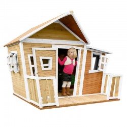 Casuta cu podea din lemn Lisa cu terasa/pridvor PlayHouse - Casa de Joaca cu geamuri din plexiglas pentru copii AXI Casuta cu podea din lemn Lisa cu terasa/pridvor PlayHouse - Casa de Joaca cu geamuri din plexiglas pentru copii AXI